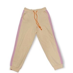 Lego Cream and Pink Joggers with Orange Drawstring